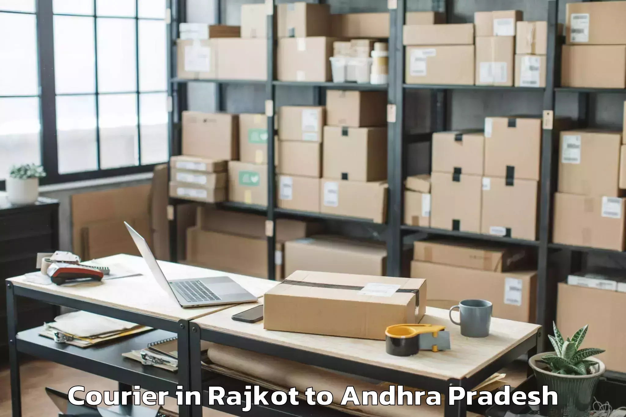 Book Rajkot to Etikoppaka Courier